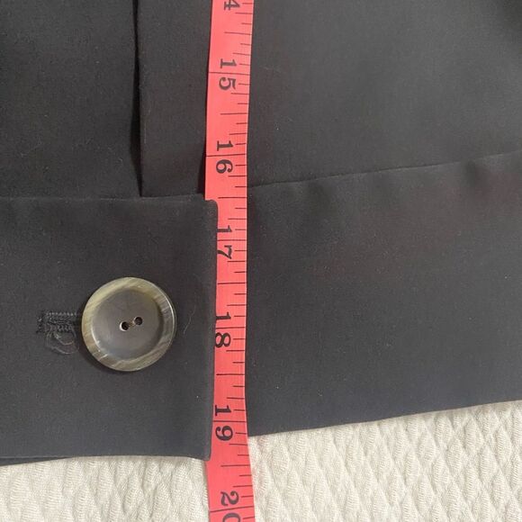 Worth Black Blazer Jacket Button Collared Size 10 - Picture 7 of 7